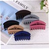 Beavorty 6pcs Matt Double-tooth Gripper Thick Hair Claw Clip Strong