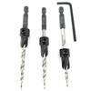 FTG USA 3 Pc #10 (3/16") Adjustable Wood Countersink Drill