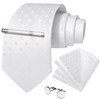 DiBanGu Silk Necktie, Wedding, Pocket Square, Tie Clip, Cufflinks Set,