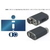 PDA Kobo iStick Pico 21700 Skin Seal [Carbon Tone・Black]