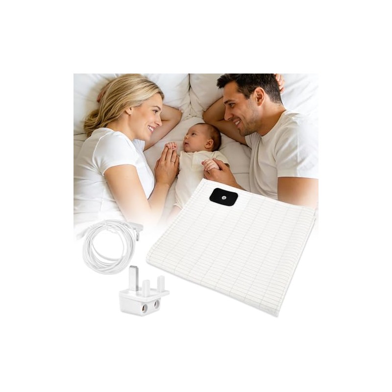 Grounding Sheet for Sleep Wellness, 203x99cm Earthing Mat with Silver