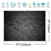 AIIKES 11-894 Black Brick Wall Photography Background Retro Brick Wall