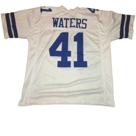 Charlie Waters White Jersey Stitched Custom Football New No Brand/Logos (US, Alpha, X-Large, Regular, Regular, White)