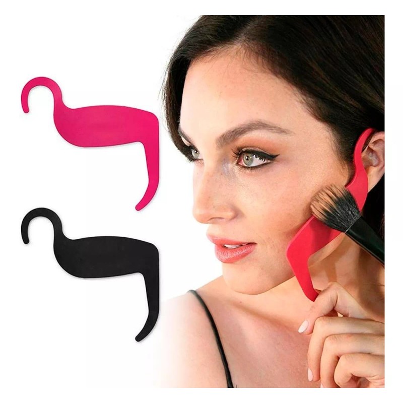 Universo en Linea Plantilla Aplicar Maquillaje Delineado Contorno Cejas F