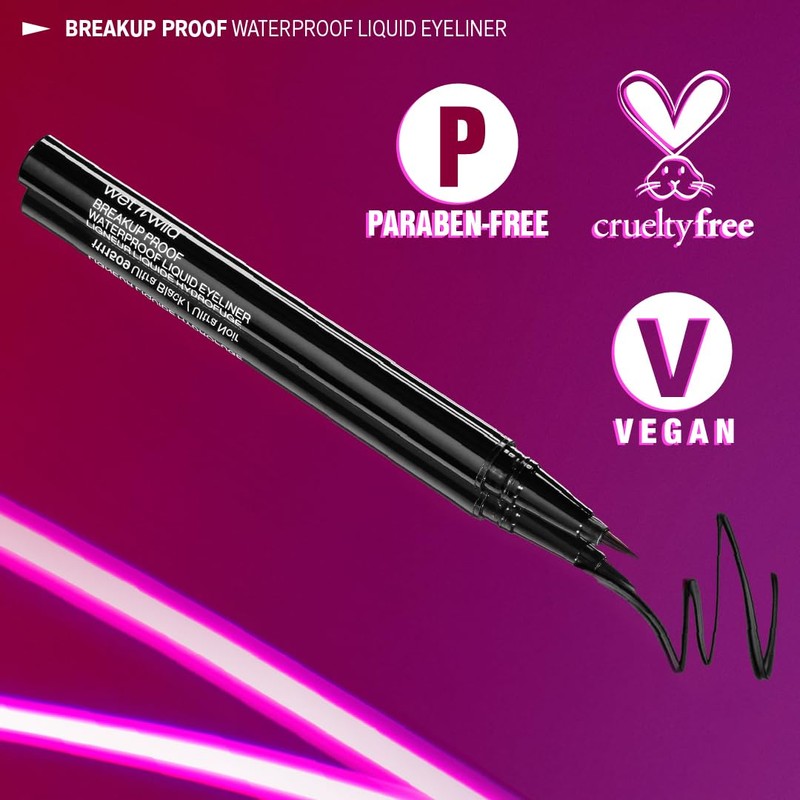 wet n wild Breakup Proof Wing Out Waterproof Liquid Eyeliner,