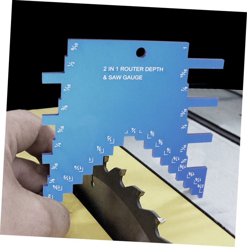 Operitacx Step Gauge Depth Gauge for Table Saw and Router