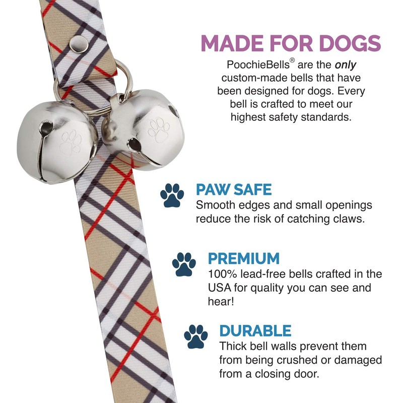 PoochieBells Handcrafted Dog Doorbell for Potty Training – Easy &