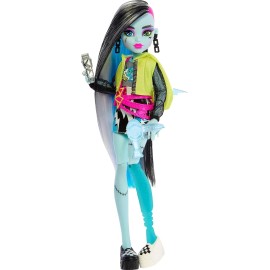 Monster High Skulltimate Secrets 3 NEON FRIGHTS Doll  FRANKIE STEIN IN HAND