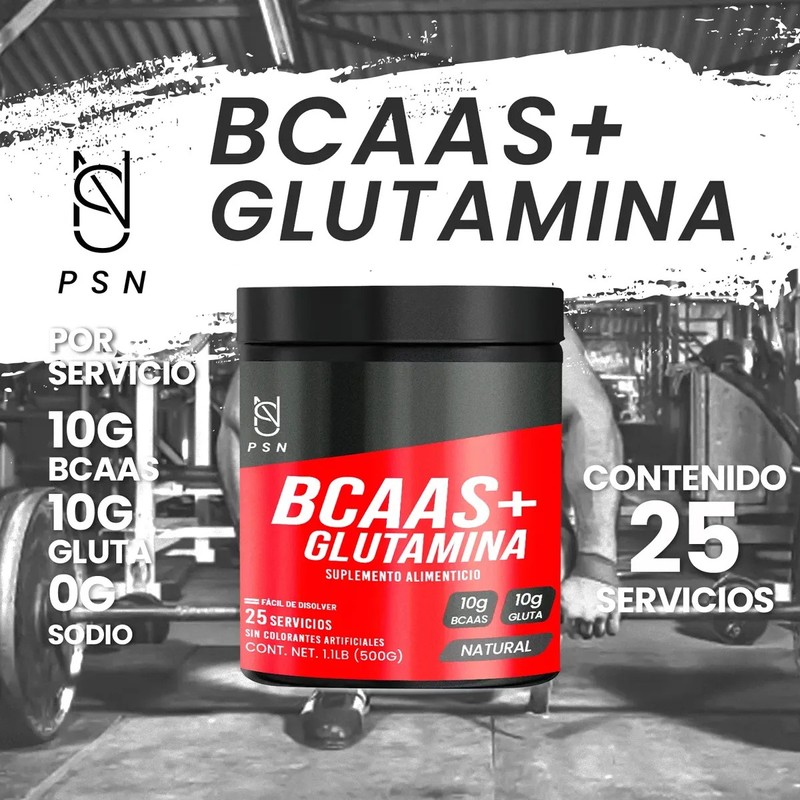 Bcaas Glutamina Aminoácidos Psn 500g Varios Sabores