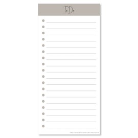 To Do Block DIN Long, 50 Tear-Off Sheets, 21 x 9.9 cm, Optional Magnetic, ToDo Lists for Unticking Off Simple Planner for Everyday or Office, Notepad, Daily Planner (Pack of 1)