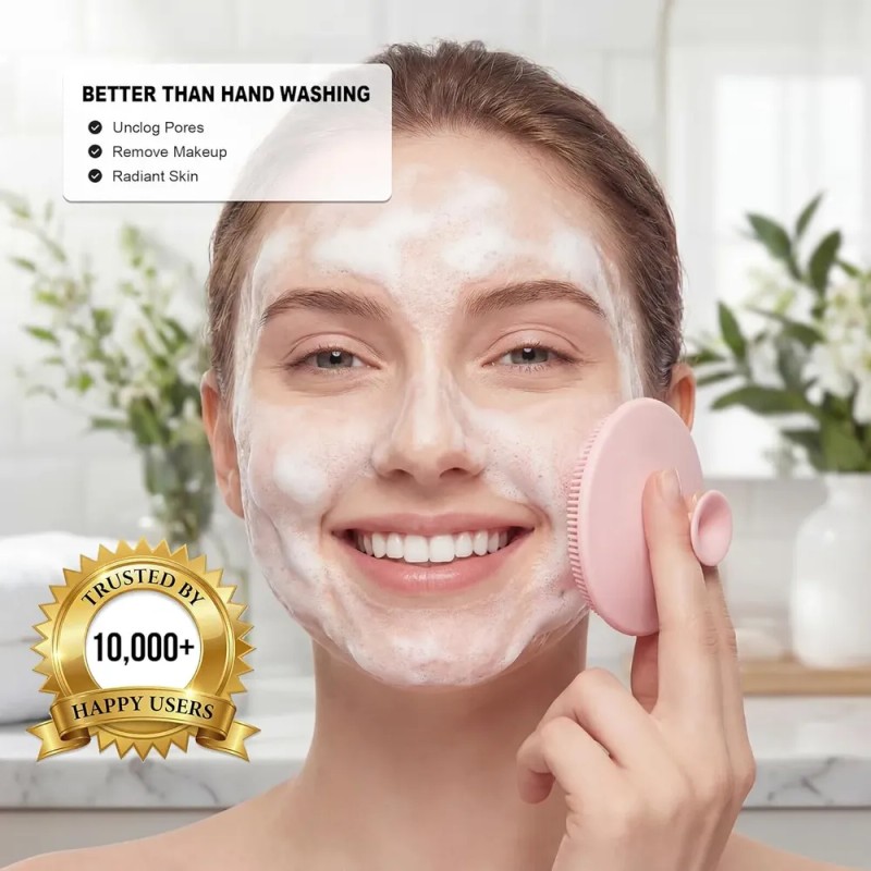 Set 4 Cepillo Facial De Silicón Exfoliante Limpiador