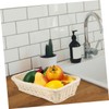 NOLITOY 1Pc Woven Storage Basket Food Grade PP Material Fruit