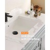 Matte Black ABS Pop Up Sink Drain with Overflow for