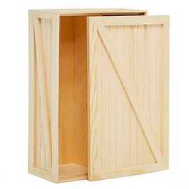 6ea - 4-1/8 X 8 X 13-3/8 2- Bottle Wood Wine Box W/Tp Lid