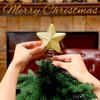 Gejoy Mini Christmas Star Tree Topper 6 x 4.3 Inch