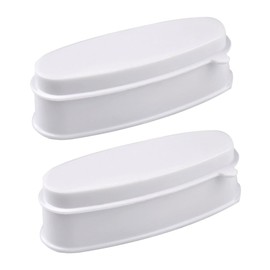 Baluue 2pc Nail Dip Powder Jar Set French Dip Trays Nail Art Case Dipping Powder Kit