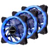 EZDIY-FAB 120mm PWM Blue Single Ring Fan, Blue LED PWM