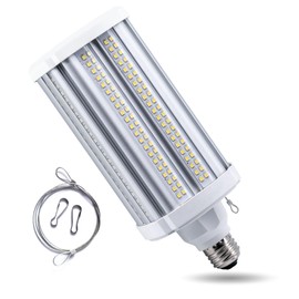 54W LED Corn Light Bulb Super Bright (400 Watt Equivalent)7020High Lumen E26 Medium Mogul Base Large Area Cool Daylight White Light Bulb For Garage Home Outdoor Indoor Warehouse High Bay Barn Backyard