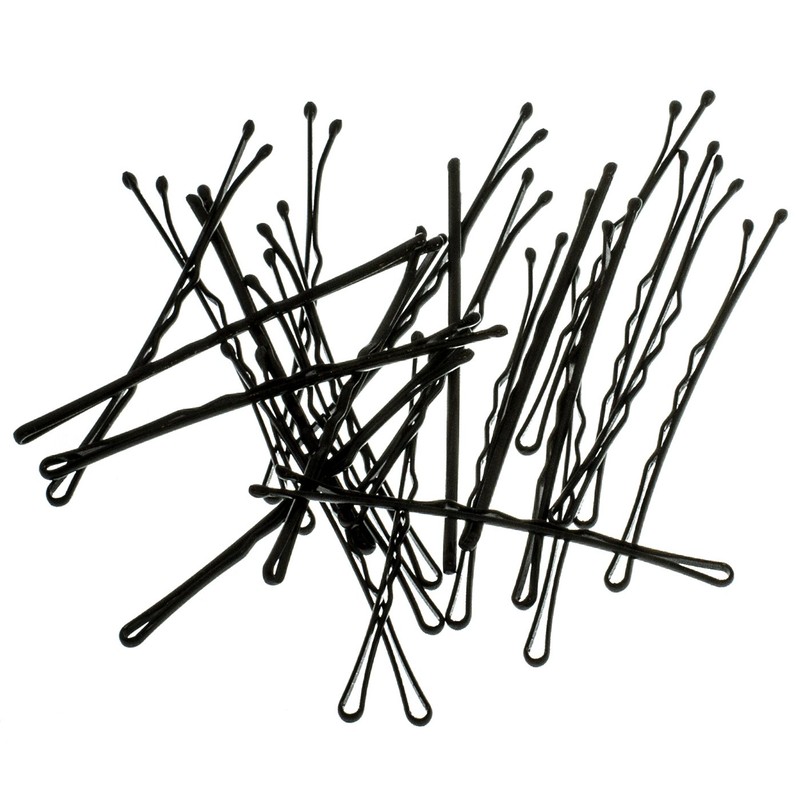 24 more grip Bobby Pins Hair Clips Hair Extra Long Black