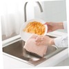 Baluue 4pcs Kitchen Towels Dish Towel Set Fleece Cleaning Cloths