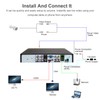 Eversecu 4 Channel Security Camera System 1080P DVR and (4)
