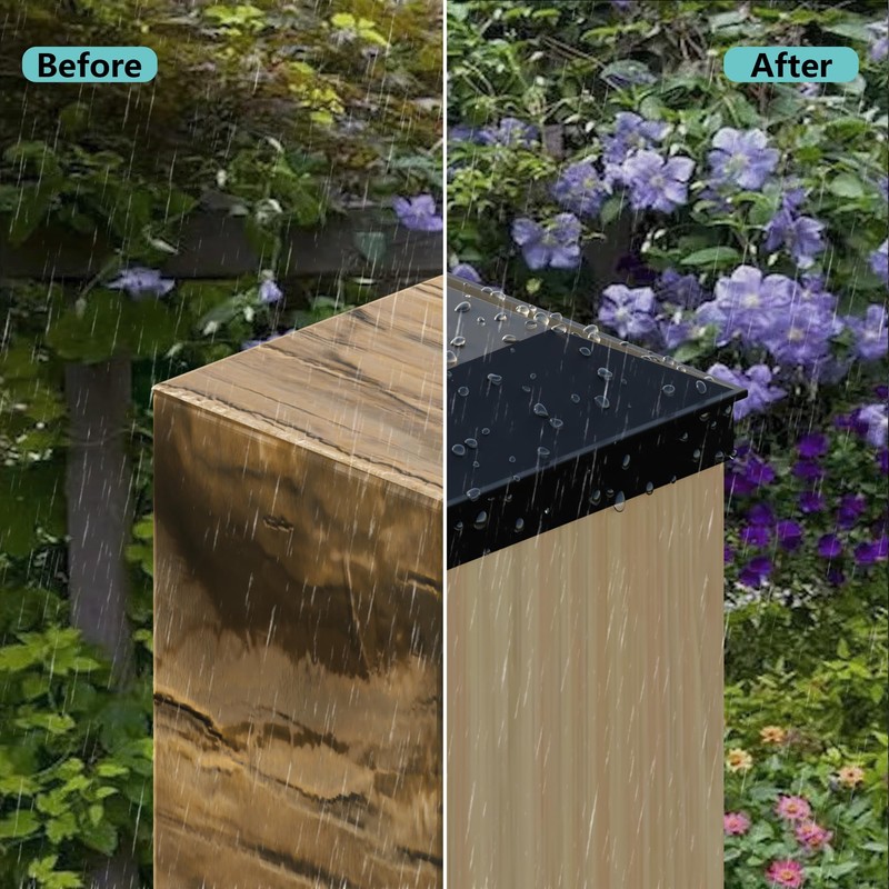 6x6 Post Caps for 5.5inx5.5in Wood Fence Post, Water-Proof UV-Proof