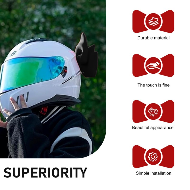 Downhill 1 PC Motorcycle Bow Helmet, Cute Bow Detachable Helmet