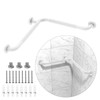 15 Inch Angled Shower Grab Bar, Munzong Anti Slip Chrome