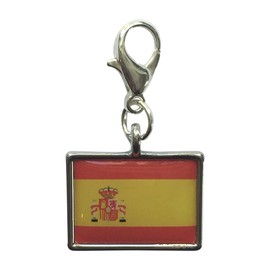 Libby's Market Place Spain Flag, Spanish Flag la Rojigualda Clip On Charm with Organza Gift Bag