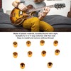 10PCS Electric Guitar Pickup Switch Tip Gold Round Retro Plastic