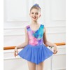 ACOCOPY Girls Gymnastics Leotards Sparkle Quick Dry One Piece Tumbling