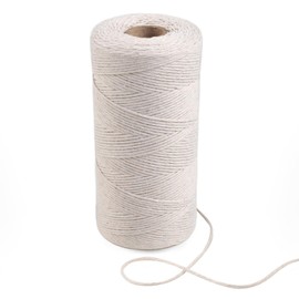 Joyberg 984 Feet/300 Meters Cotton String White String for Crafts Artwork Gardening Gift Wrapping Cotton Twine String Threadcord