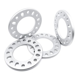 BRONEVO Pack of 4 12mm 1/2" 8 Lug Universal Wheel Spacers - 8x6.5 8x165.1 8x170 8x180 - Compatible with Ford F350 F250 Ram 3500 2500 Express Silverado Suburban Sierra 3500 2500