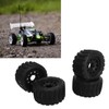 4 Pcs 1/10 RC Snow Tires Set with Wheels Strong