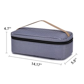 CYUREAY Soda Can Organizer, Portable Cooler Storage Bag, Insulated Beverage Storage Carrier for 10 Cans, Reusable Lunch Bag for Travel Picnic or Camping