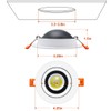 YGS-Tech 3.5 Inch LED Recessed Lighting Dimmable Downlight, 7W (70W