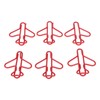 100Pcs Plane Shaped Paper Clips Cute Anti Slip Multipurpose for