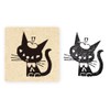 Konesha Stamp Black Cat Design Osumashi 26-990