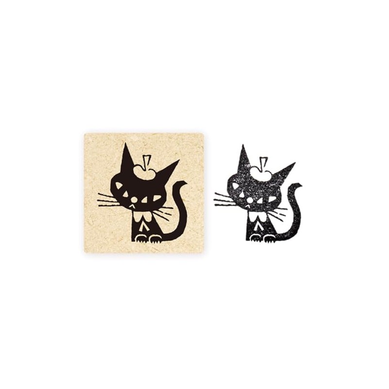 Konesha Stamp Black Cat Design Osumashi 26-990