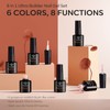 Modelones Builder Gel 6 Colors, 8-in-1 Builder Nail Gel Set
