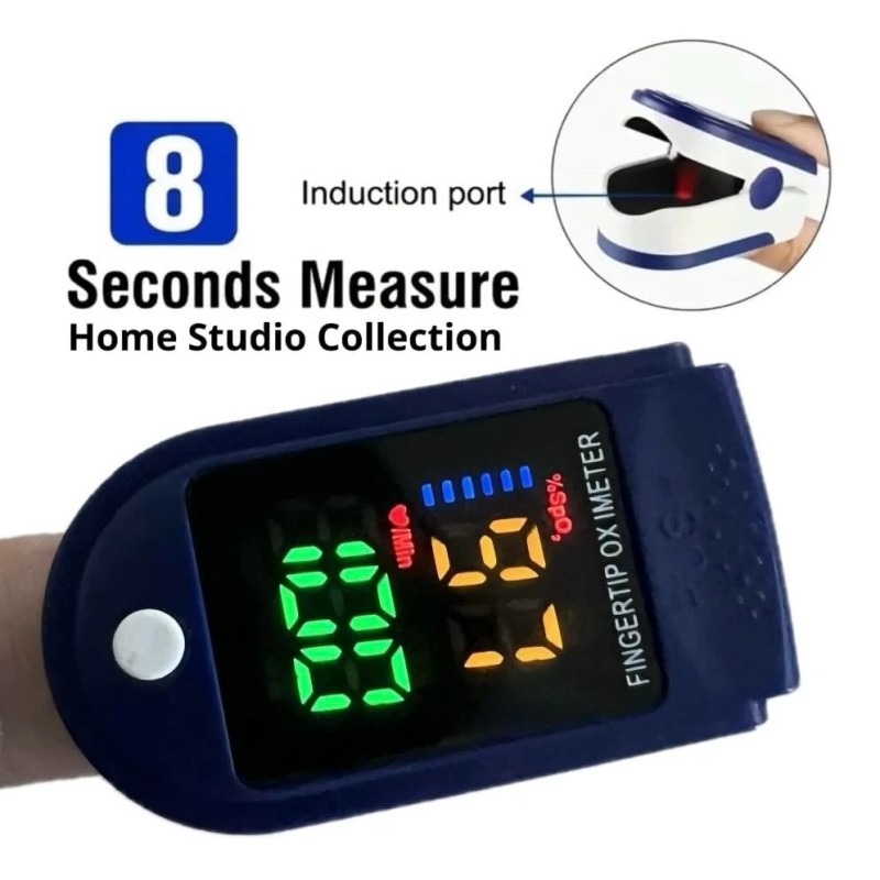 Finger Tip Pulse Oximeter LED Blood Glucose Meter For Hospital
