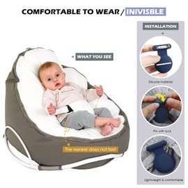 Versteckte Airtag-Hülle, Airtag für Kinder, Senioren, Haustiere, Kleidung, sicherer als Airtag-Uhr, Airtag-Schlüsselanhänger und Airtag-Halskette. (Pro,Marineblau-Blau)