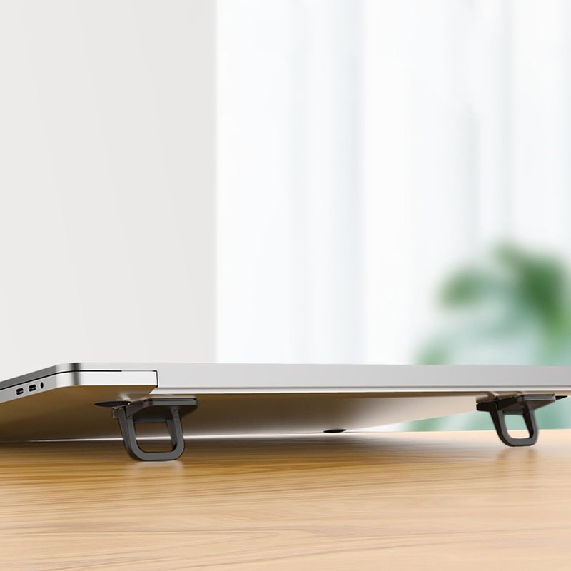 Samcos Laptop Stand, 2-Piece Set, For Laptops, Stealth Stand, Zinc