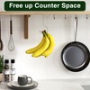 Josmimic Modern Banana Hanger Hook Under Cabinet: Adhesive Banana Holder