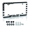 Car License Plate Frames American Flag Patriotic Black License Plate