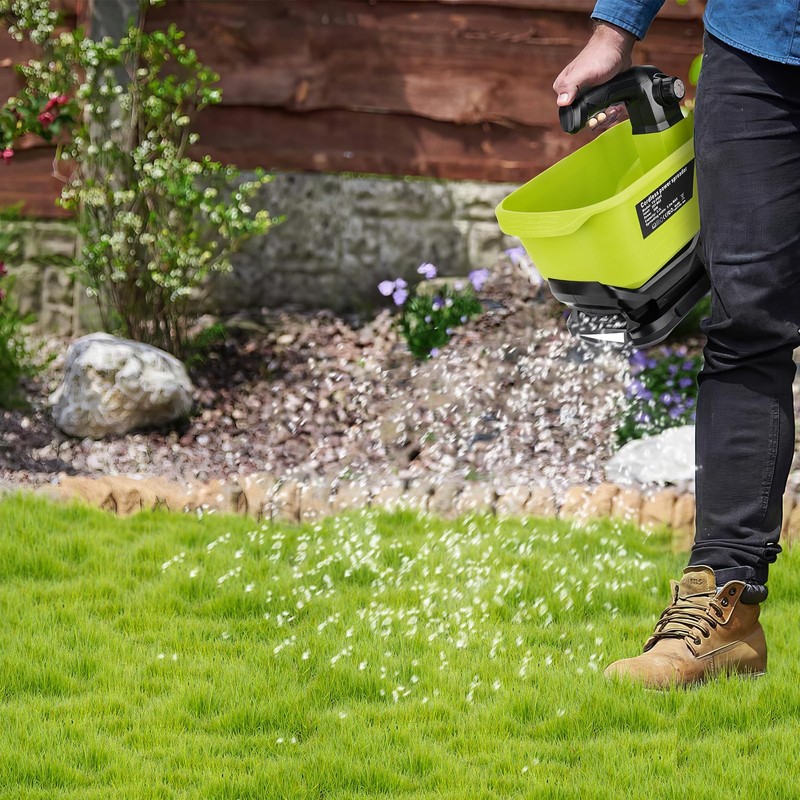 WaxPar Cordless Grass Seed Spreader Compatible with Ryobi 18V Lithium