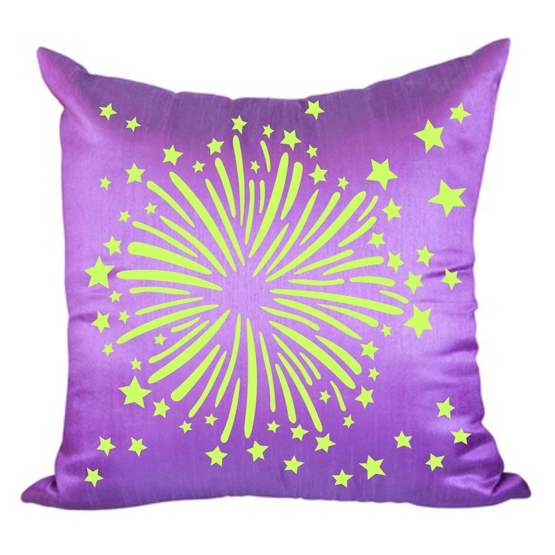 Fireworks Stencil - 21.5 x 21.5 cm (L) - Reusable