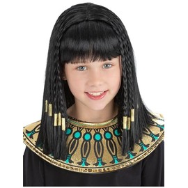 Smiffys Cleopatra Wig, Girls Fancy Dress, Child Dress Up Wigs