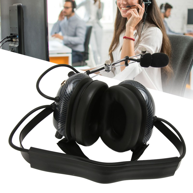 Aviation Headset Professional 5 Pin Connector K Head Noise Reduction
