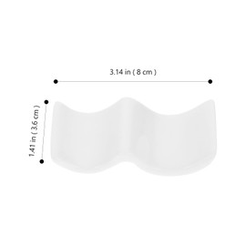 ULTECHNOVO 10pcs Ceramic Chopstick Rest Ceramic Spoon Rest Fork Rest Chopstick Holder Accessories Ceramics